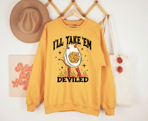 I Like them Deviled Sweatshirt
