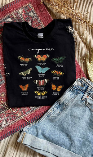 Butterfly Bible Verse Tee