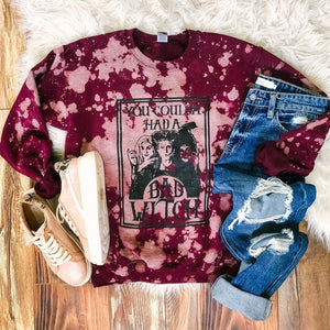 Bad Witch Maroon Sweatshirt