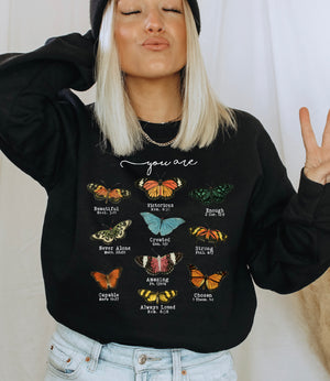 Butterfly Bible Verse Sweatshirt